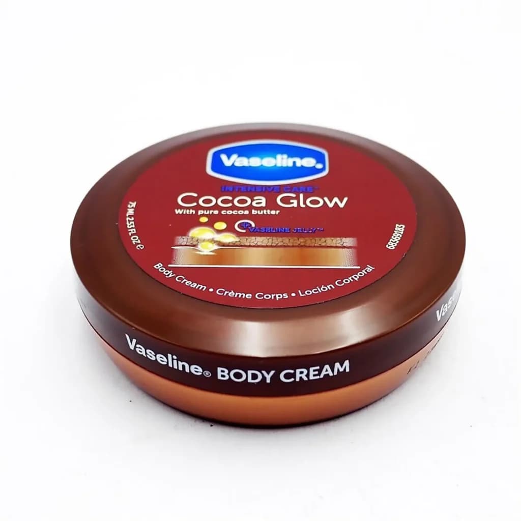 کرم بدن وازلین حاوی کره کاکائو 75 میل Vaseline Cocoa Glow