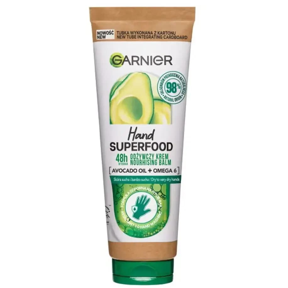 کرم دست گارنیه سوپرفود مخصوص پوست خشک و خیلی خشک 75 میل Garnier Hand Superfood Nourishing Hand Cream