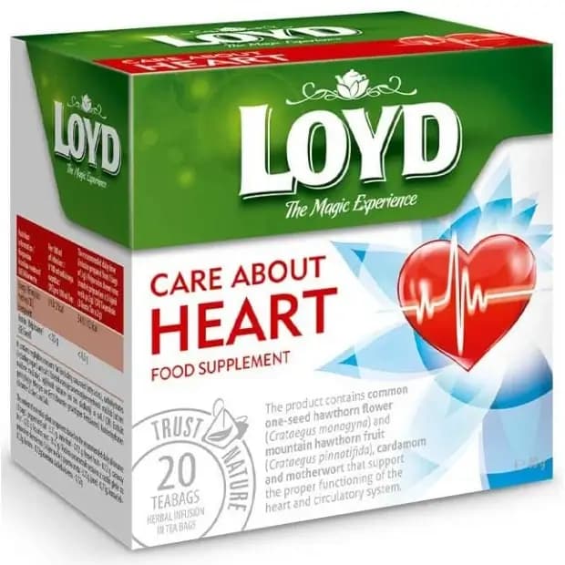دمنوش گیاهی مکمل غذایی مراقبت از قلب لوید 20 عددی LOYD Care About Heart Tea