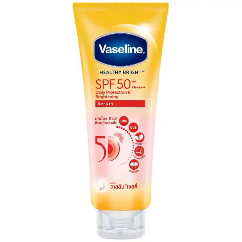 سرم ضد آفتاب و درخشان کننده پوست وازلین 300 میل Vaseline Healthy Bright SPF50+ PA++++ Daily Serum