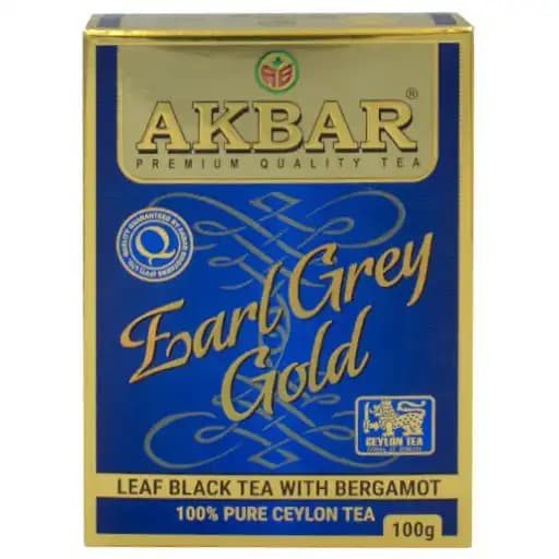چای سیاه طعم دار ارل گری اکبر طلایی 100 گرمی Akbar Earl Gray Gold Tea