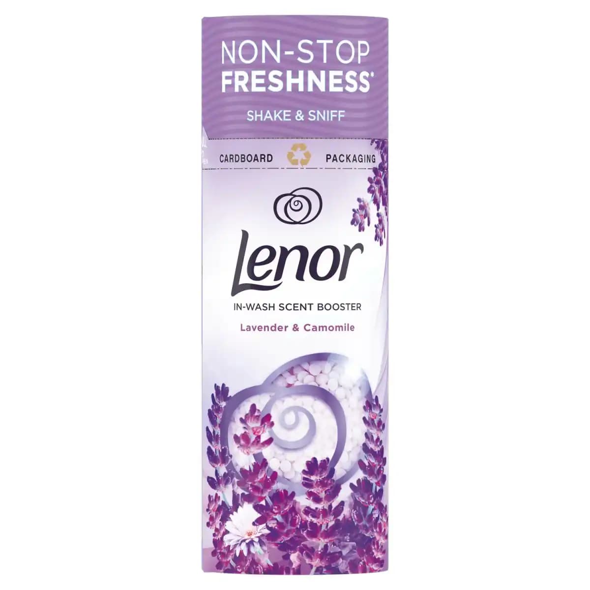 قرص خوشبو کننده لباس و لباسشویی لنور با رایحه اسطوخودوس و بابونه 176 گرمی Lenor In-Wash Scent Booster Lavender & Camomile