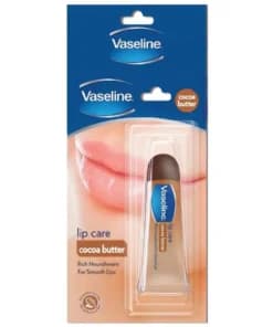 بالم لب وازلین مخصوص لب خشک و ترک حورده حاوی کره کاکائو 10 گرمی Vaseline Lip Care Cocoa Butter — تصویر ۳