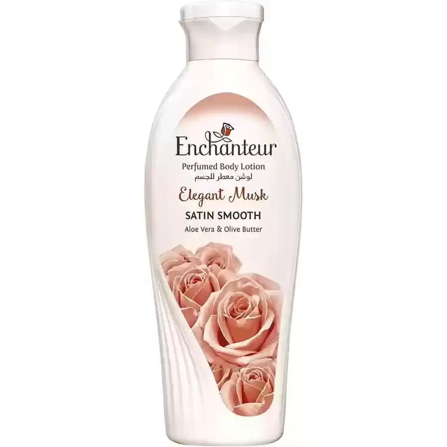 لوسیون بدن انشانتر با رایحه مشک 250 میل Enchanteur Perfumed Body Lotion Elegant Musk — تصویر ۲