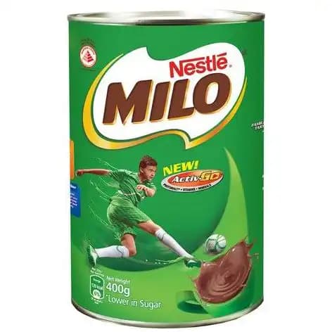پودر شیر شکلات نستله میلو همراه با غلات 400 گرمی Nestle Milo Active Go