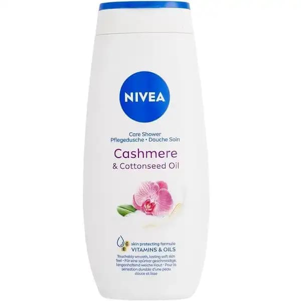 شاور ژل (شامپو بدن) نیوا حاوی روغن دانه‌ پنبه مدل کشمیر 250 میل Nivea Cashmere & Cotton Seed Oil Shower Gel