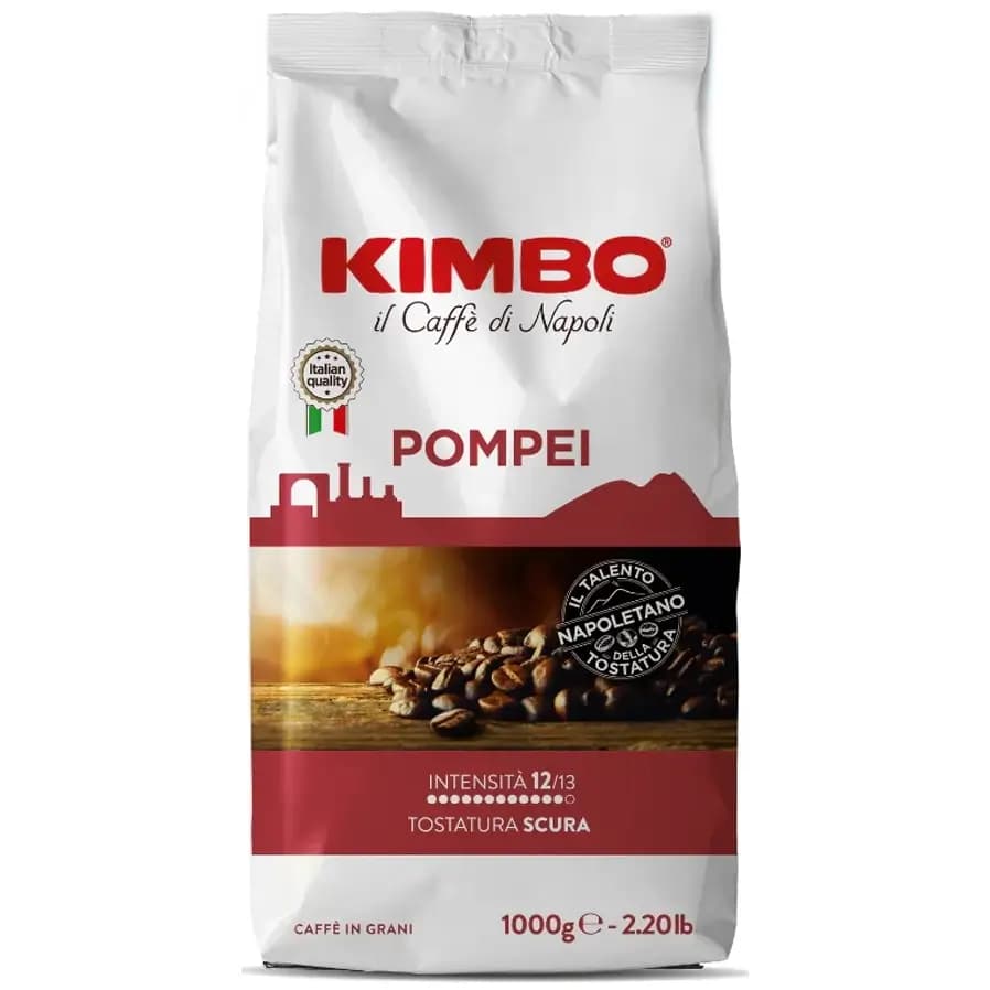 دانه قهوه کیمبو پمپئی 1 کیلویی Kimbo Pompei Coffee Beans