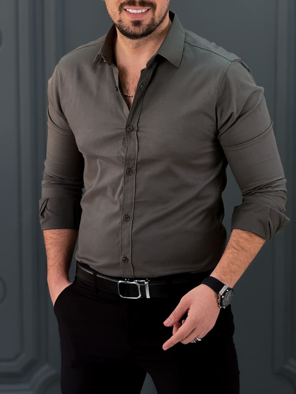 پیراهن 031634 VICO زیتونی