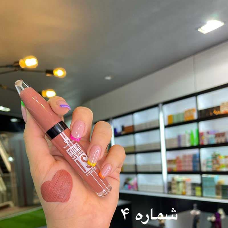 رژ مایع 24 ساعته برند رومانتیک مات مخملی مدل RB-220L — تصویر ۴