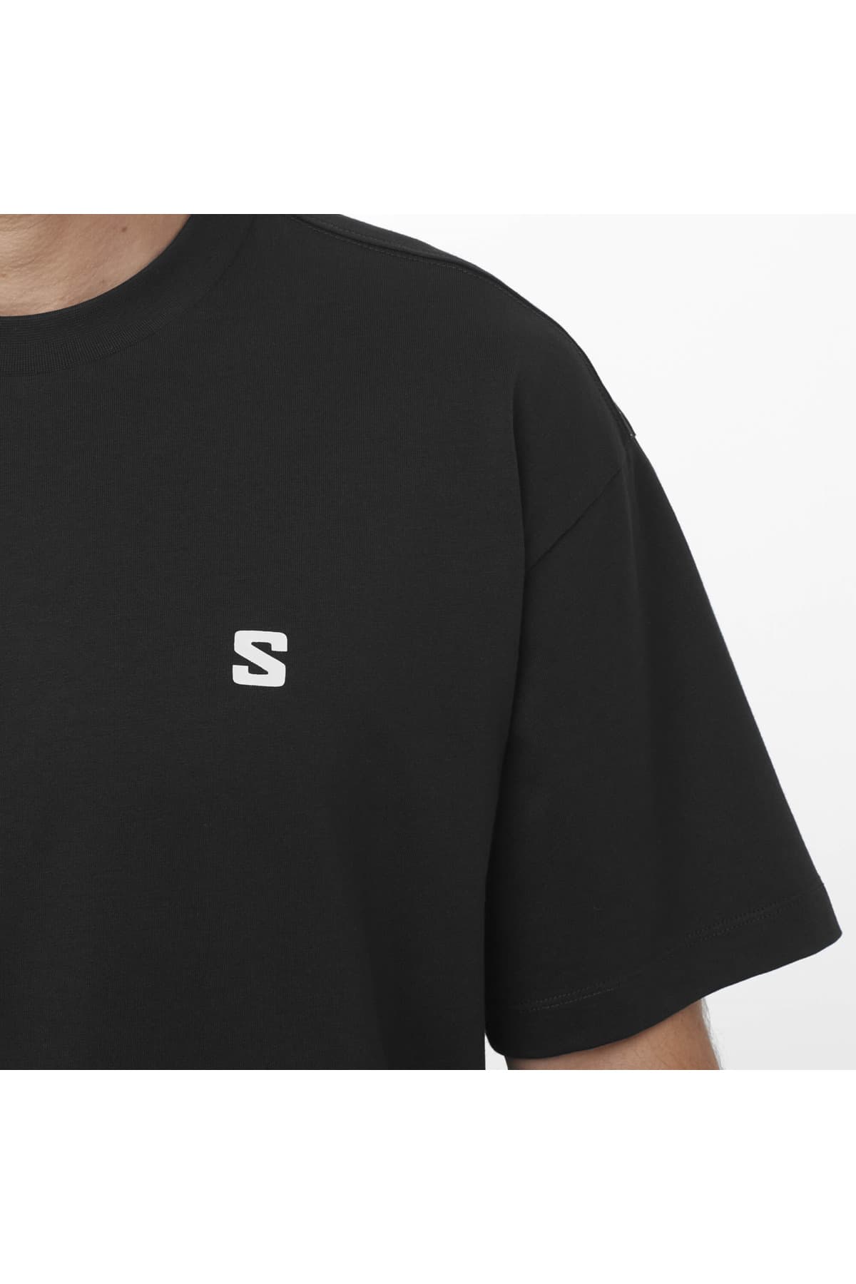 تی شرت ورزشی سالومون مردانه مشکی راسته اسپرت | Salomon LC2841500 TR — تصویر ۶