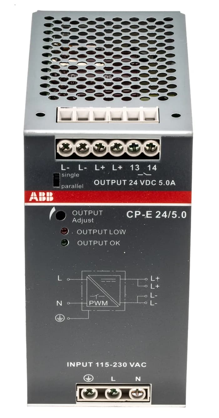 منبع تغذیه ABB تکفاز 5 امپر کد CP_E 24/5.0 — تصویر ۲