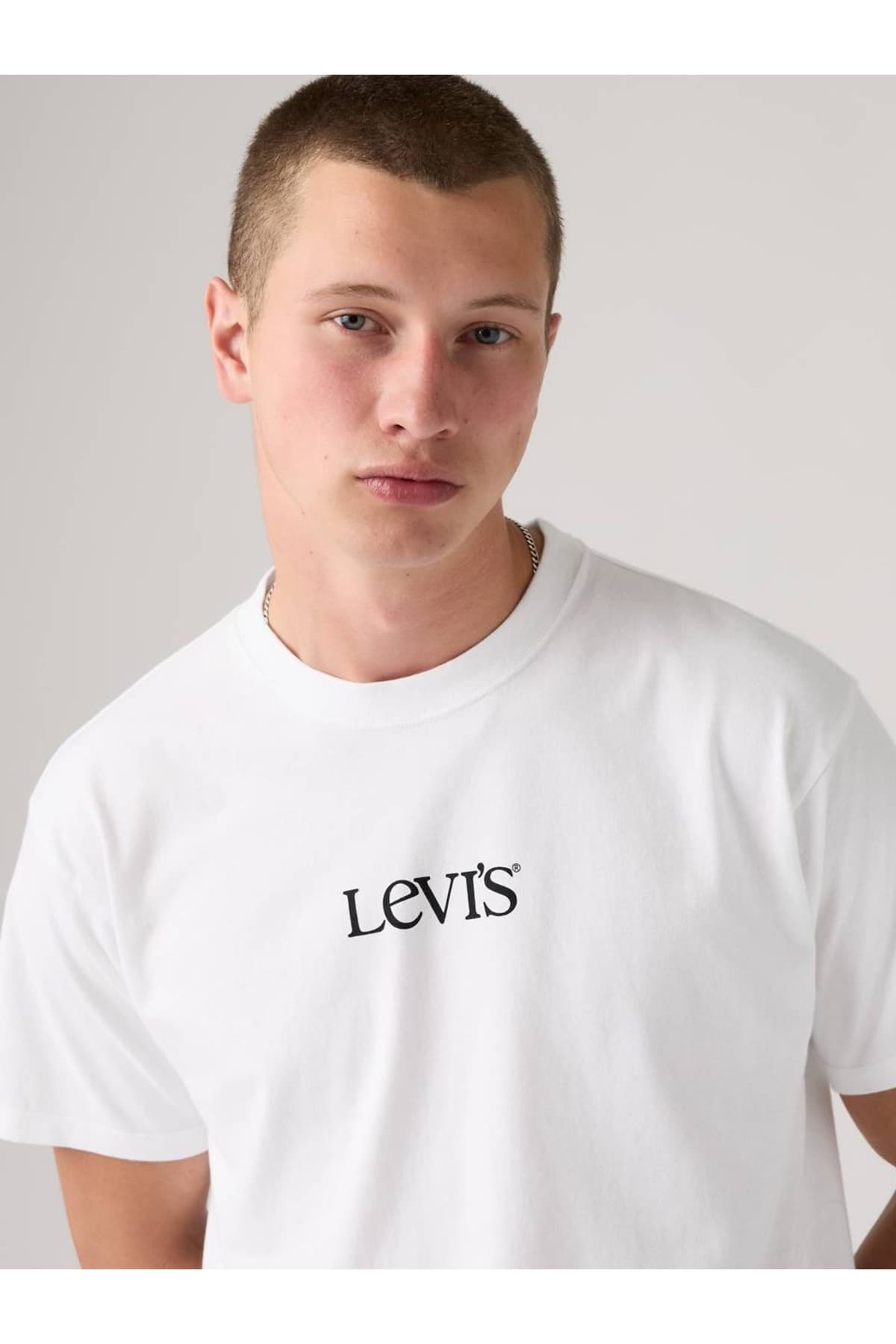 تی شرت ورزشی لیوایز مردانه 100% پنبه سفید Menswear طرح دار Relaxed/ریلکس Straight/استریج کژوال/روزمره | Levi’s TYC7B691EBEBA90A6A5248700 TR