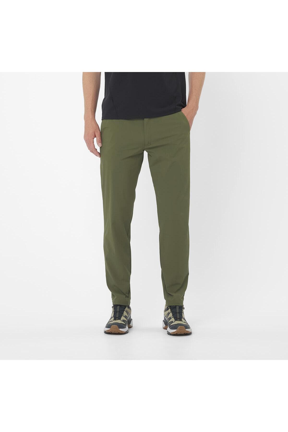 شلوار اسپرت سالومون مردانه پارچه طلایی بیزینس راسته Slim Fit/اسلیم فیت Regular/رگولار Daily/روزانه | Salomon VSK-AST09082 BD — تصویر ۲