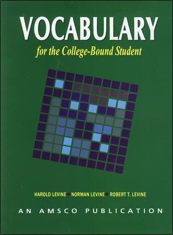 Vocabulary for High School Student