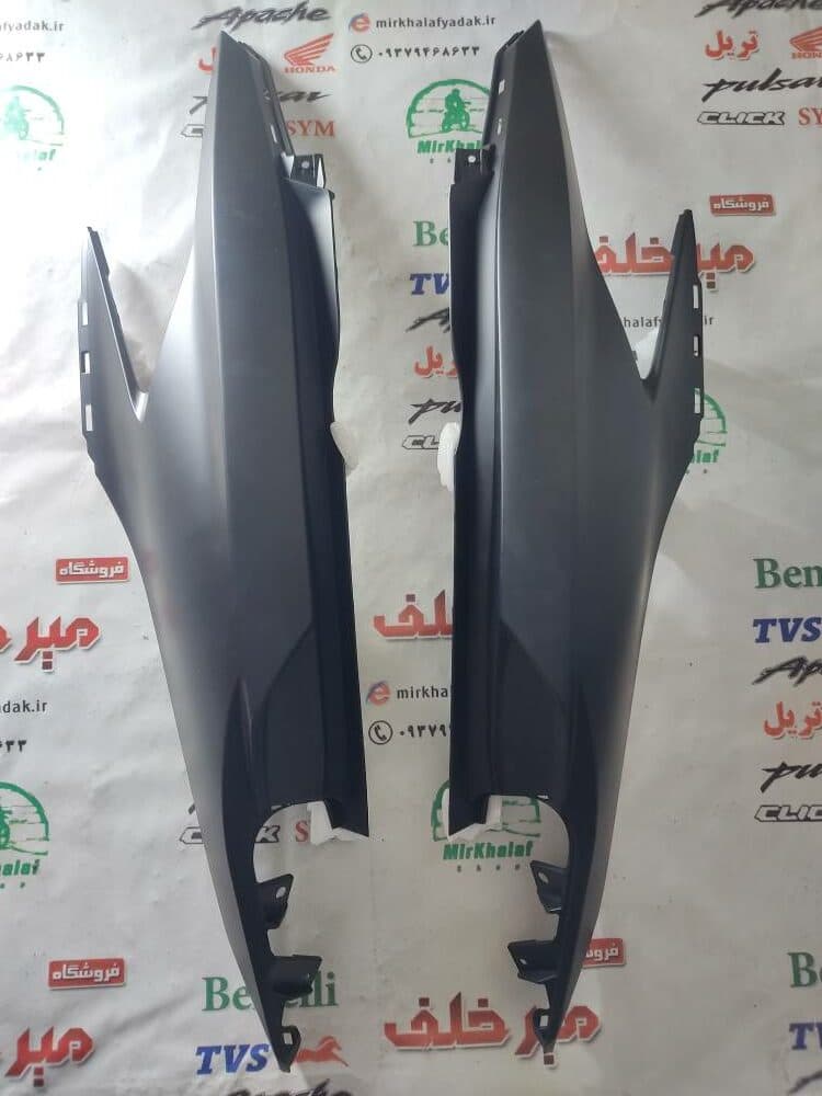 قاب (کاور فلاپ دمی) گیتاری زیر زین موتور طرح کلیک (مشکی مات) خارجی (سمت چپ)