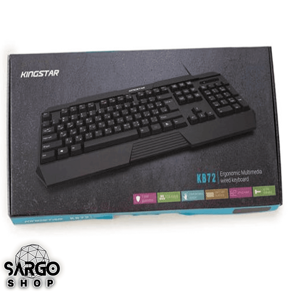 کیبورد با سیم کینگ استار مدل KB72