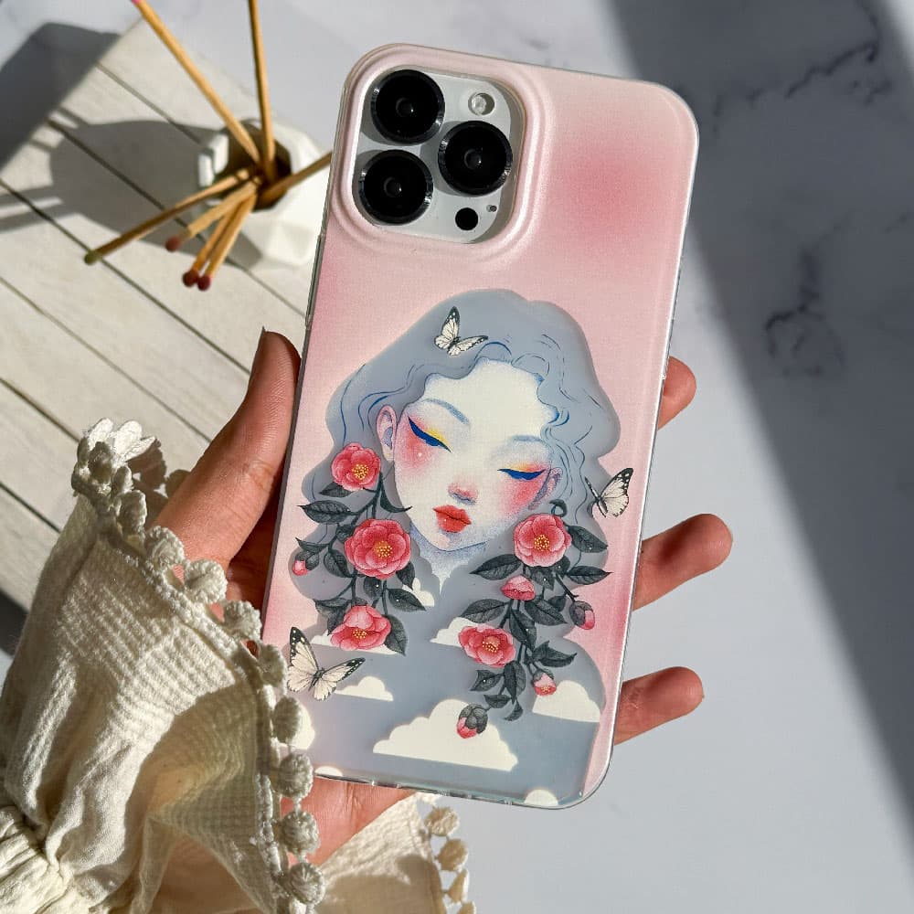 قاب هولوگرامی چاپی سفارشی (کد 0506) مدل گل گیسو مناسب برای گوشی موبایل سامسونگ Samsung Galaxy A12 / A13 / A14 / A15 / A21S / A22 4G / A23 / A24 / A25 / A30S / A31 / A32 4G / A32 5G / A33 / A34 / A35 /