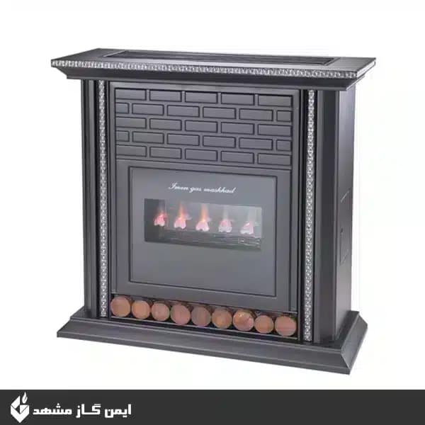 بخاری گازی ایمن گاز مشهد طرح آجرنما مدل شارین 32000