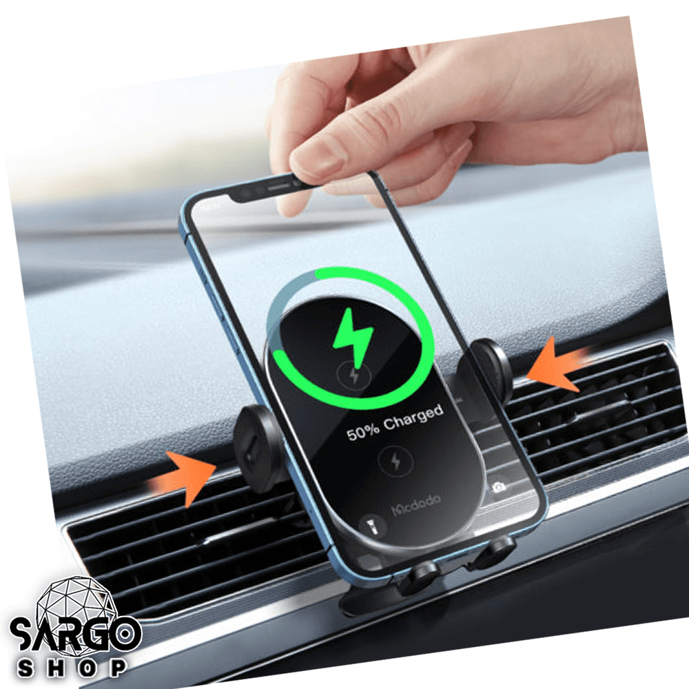 هولدر ماشینی و شارژر وایرلس مک دودو مدل CH-1600 — تصویر ۲