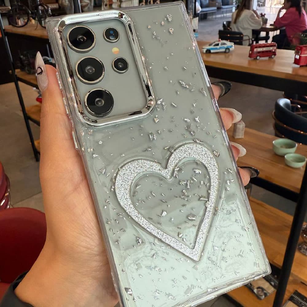 قاب قلب اکلیلی براق مناسب برای گوشی موبایل آیفون Apple iPhone X / 11 / 11 Pro / 12 / 12 Pro / 12 Pro Max / 13 / 13 Pro / 13 Pro Max / 14 Pro Max / 15 Pro Max / 16 / 16 Pro / 16 Pro Max — تصویر ۳