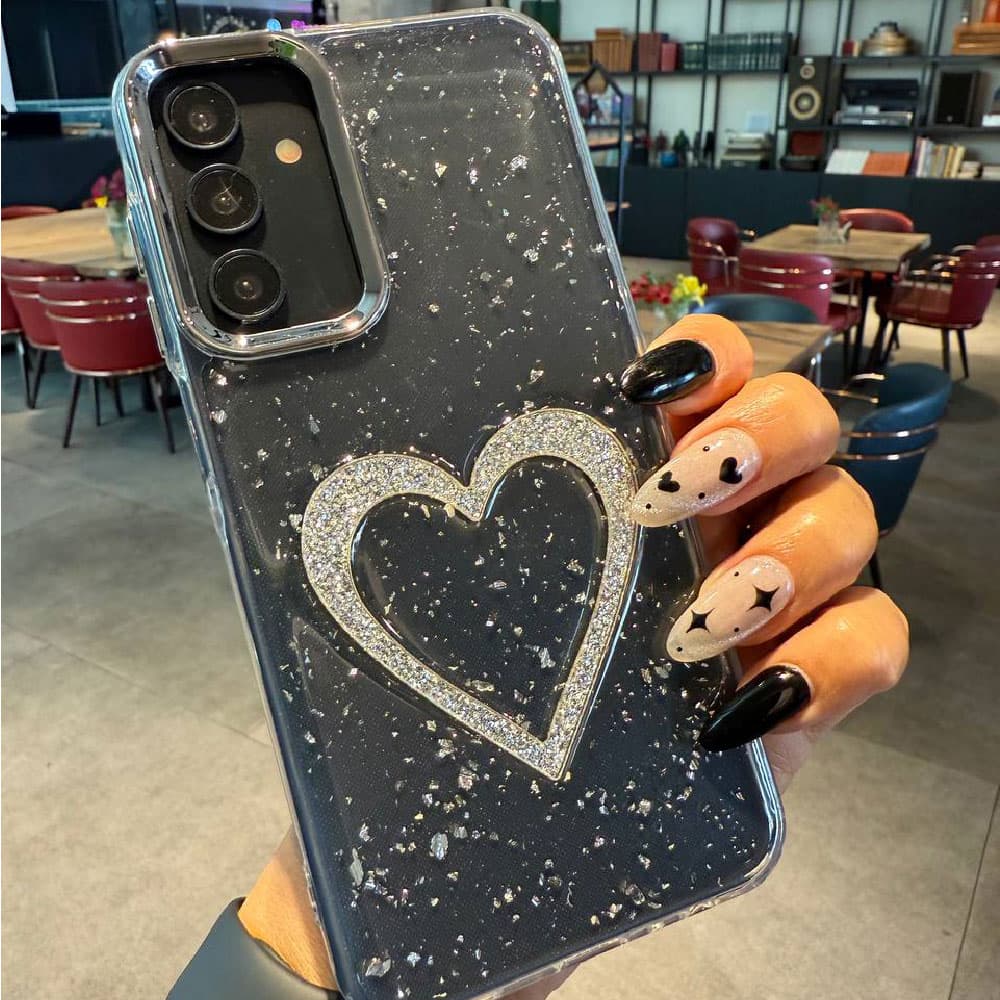قاب قلب اکلیلی براق مناسب برای گوشی موبایل آیفون Apple iPhone X / 11 / 11 Pro / 12 / 12 Pro / 12 Pro Max / 13 / 13 Pro / 13 Pro Max / 14 Pro Max / 15 Pro Max / 16 / 16 Pro / 16 Pro Max — تصویر ۴