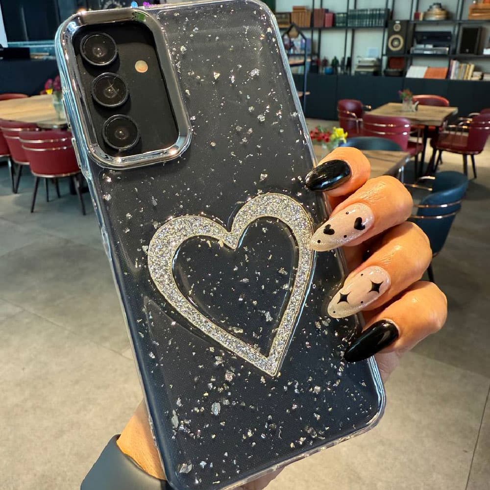 قاب قلب اکلیلی براق مناسب برای گوشی موبایل آیفون Apple iPhone X / 11 / 11 Pro / 12 / 12 Pro / 12 Pro Max / 13 / 13 Pro / 13 Pro Max / 14 Pro Max / 15 Pro Max / 16 / 16 Pro / 16 Pro Max — تصویر ۵