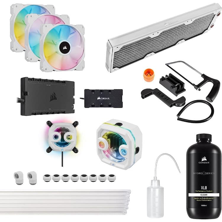 کیت خنک کننده کامپیوتر Corsair Hydro X Series iCue XH303i RGB Pro – سفید