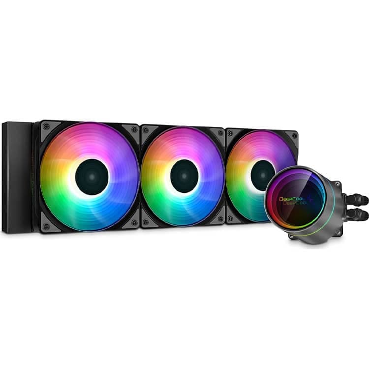 خنک کننده پردازنده DeepCool Castle 360EX A-RGB – خنک کننده مایع – سفید — تصویر ۶