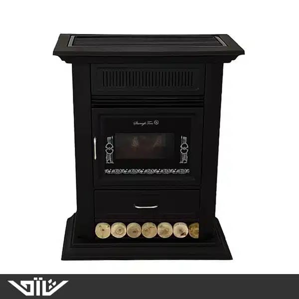 بخاری گازی شارق توس 25000 مدل هیوا مشکی