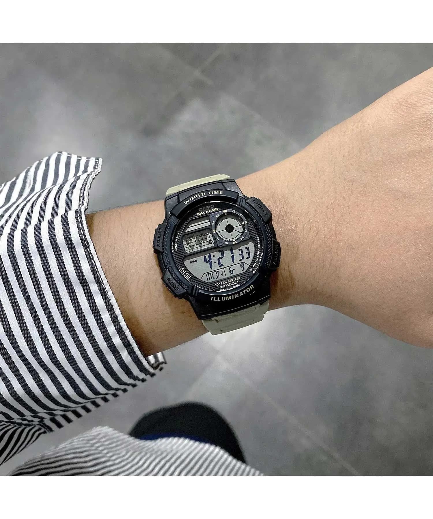ساعت مچی مردانه اصل کاسیو (casio) زیرمجموعه استاندارد مدل AE-1000W-5AVDF — تصویر ۵