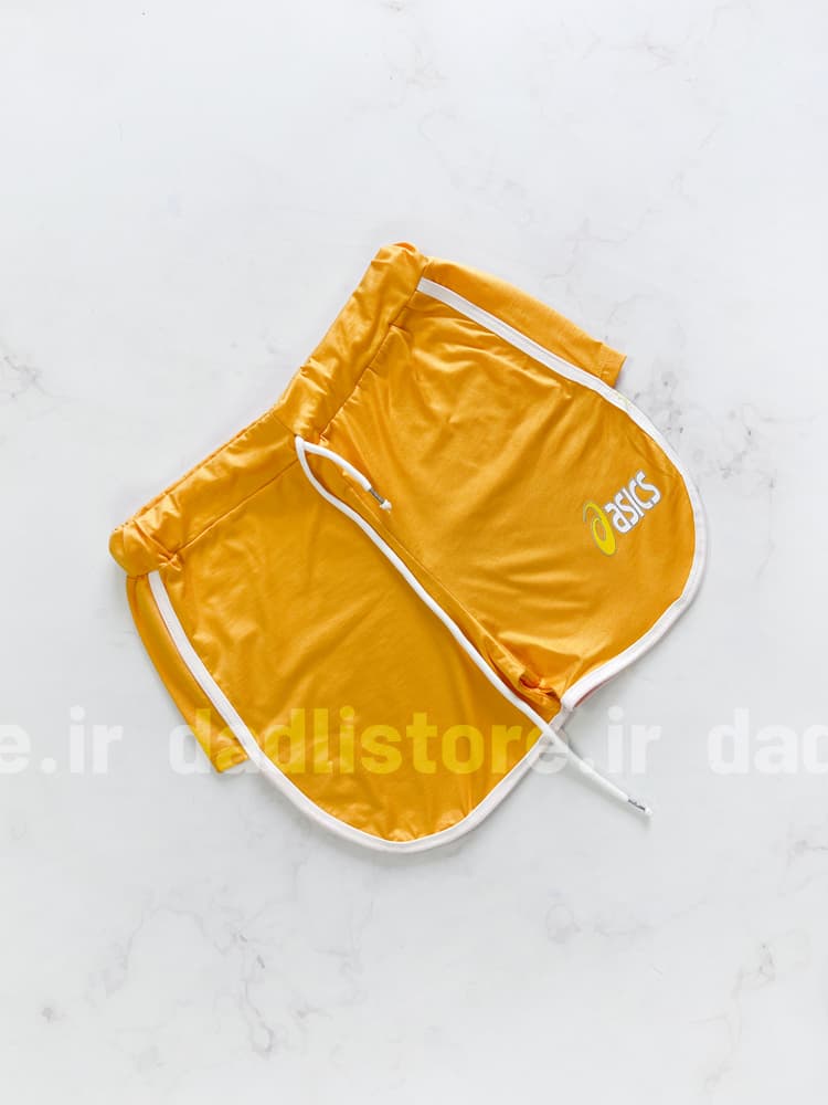 شورتک ورزشی زنانه نخ پنبه نواردوزی ASICS — تصویر ۶