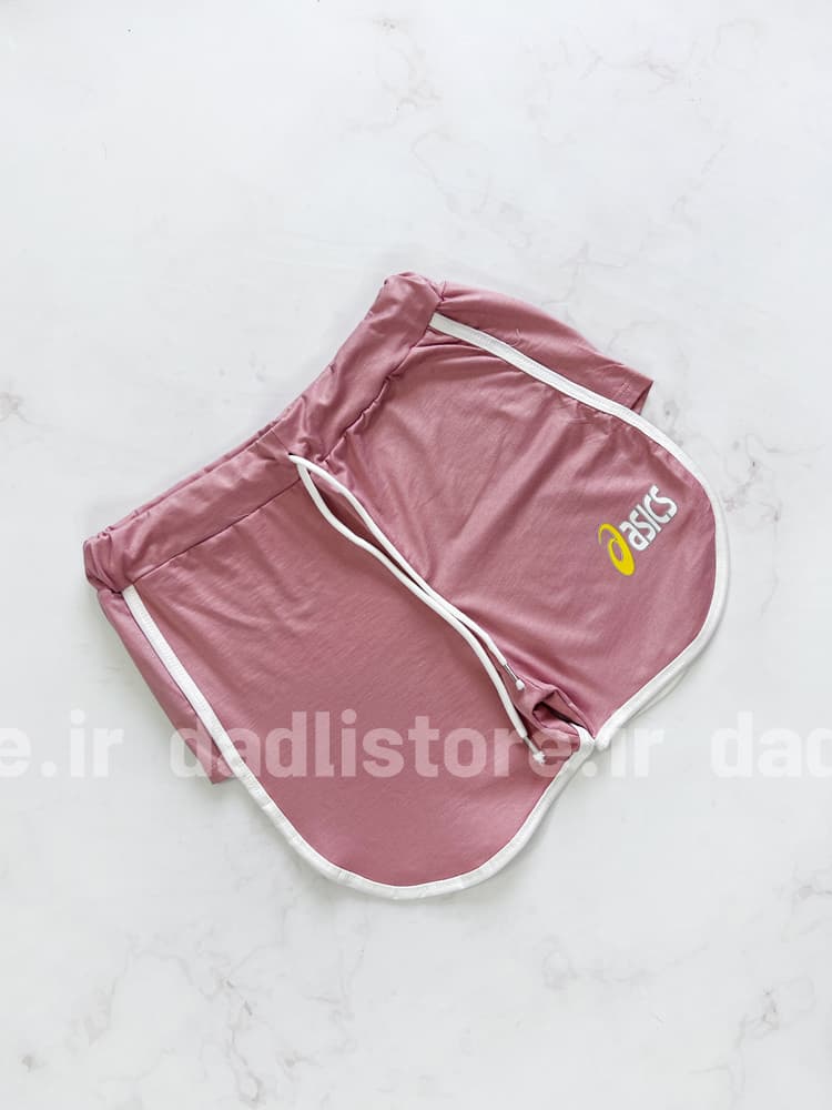 شورتک ورزشی زنانه نخ پنبه نواردوزی ASICS — تصویر ۸