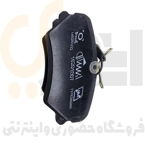 لنت ترمز دیسکی چرخ جلو 405-سمند-پارس – ISACO – ایساکو سفید — تصویر ۴