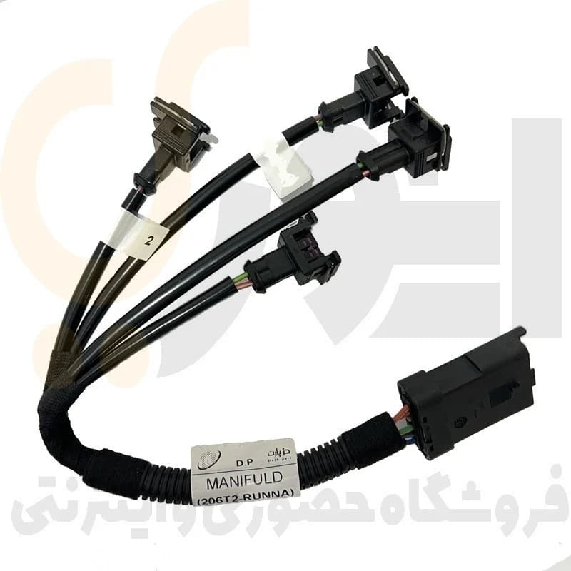 دسته سیم ریل سوخت 206 و رانا (منیفولد) سوکت سما الکترونیک
