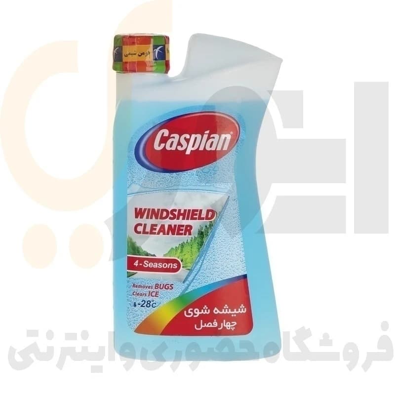 محلول شیشه شوی خودرو کاسپین مدل Non-Smearing حجم 1000 لیتر