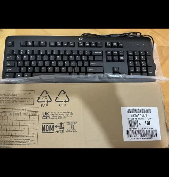 کیبورد اکبند سیم دار اچ پی مدل KU-1156 — تصویر ۲