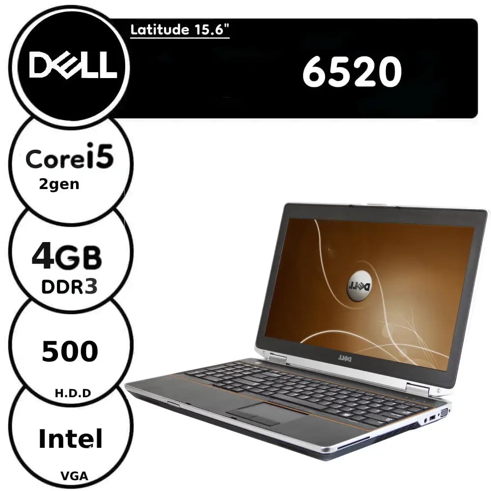 لپ تاپ مدل DELL LATITUDE 6520 استوک