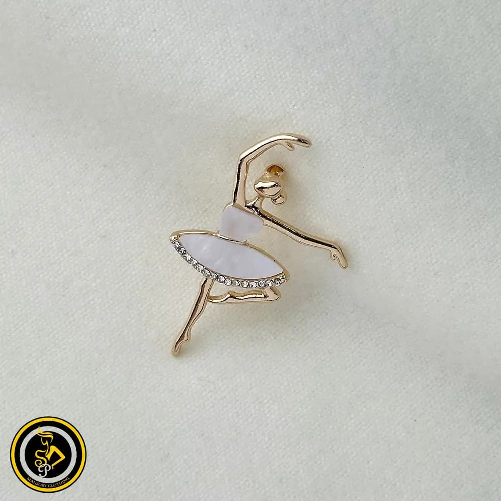 گل سینه طرح دختر بالرین