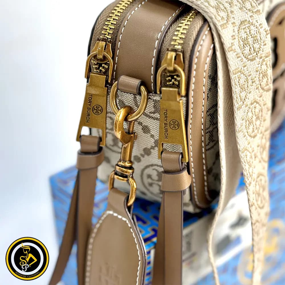 کیف دوشی توری برچ مستر رنگ کرمی — تصویر ۳