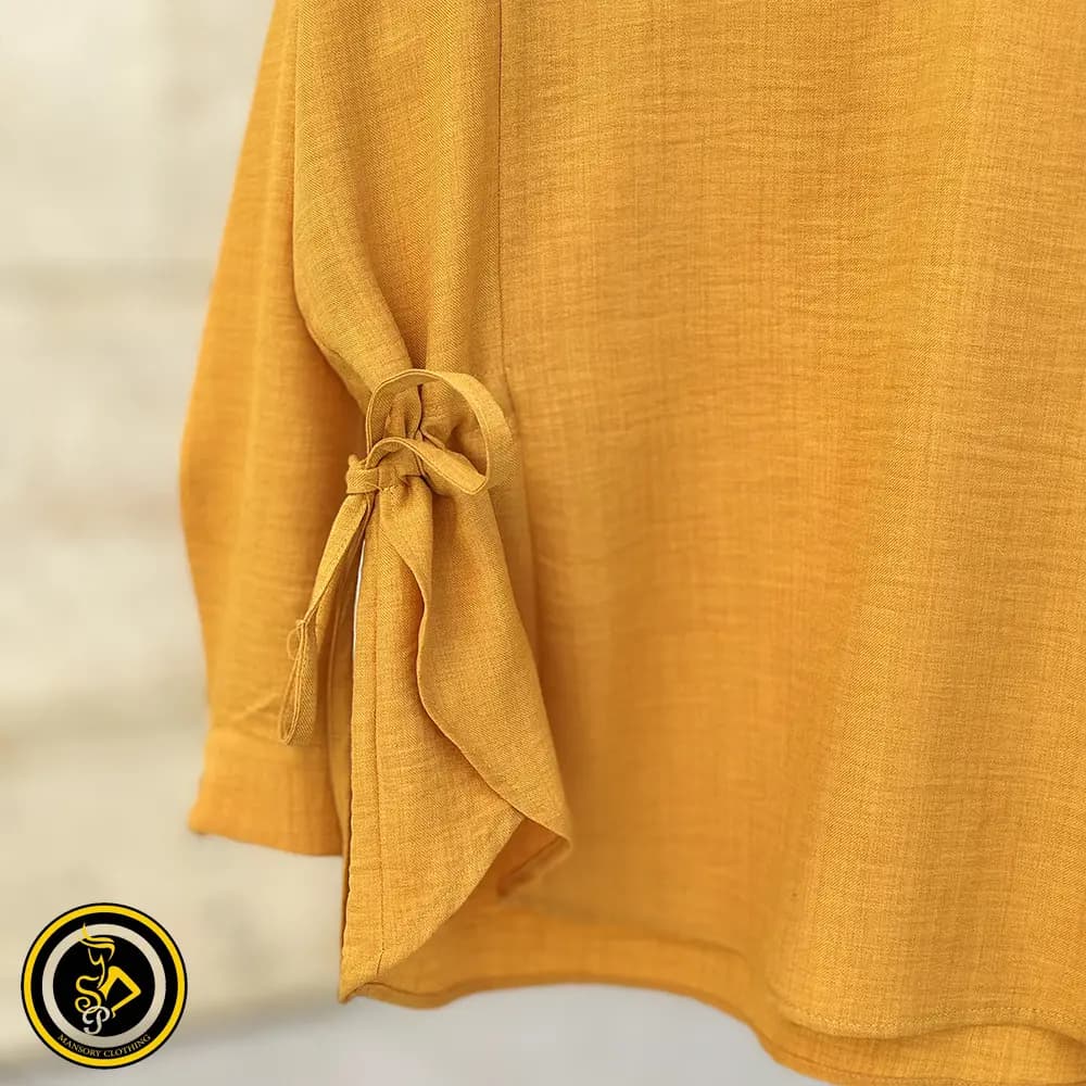 تونیک پارچه‌ای رنگ زرد — تصویر ۷