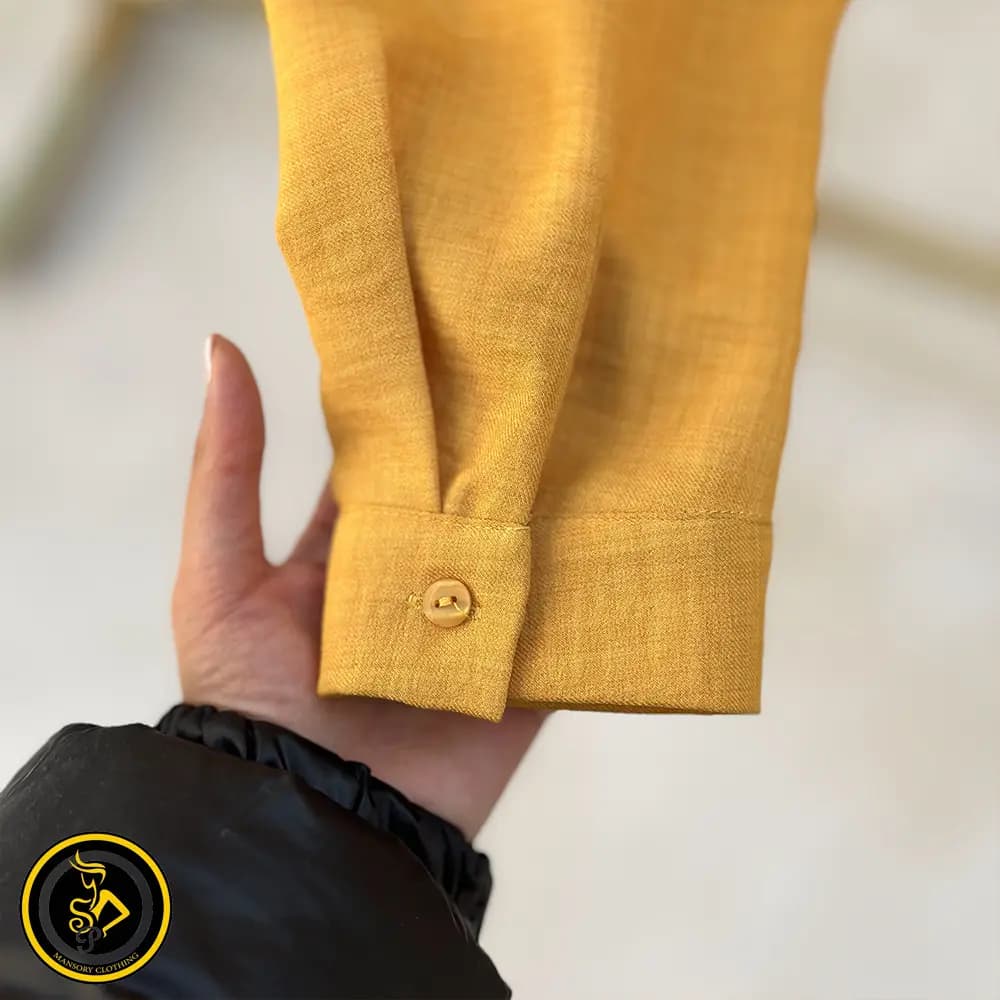 تونیک پارچه‌ای رنگ زرد — تصویر ۵