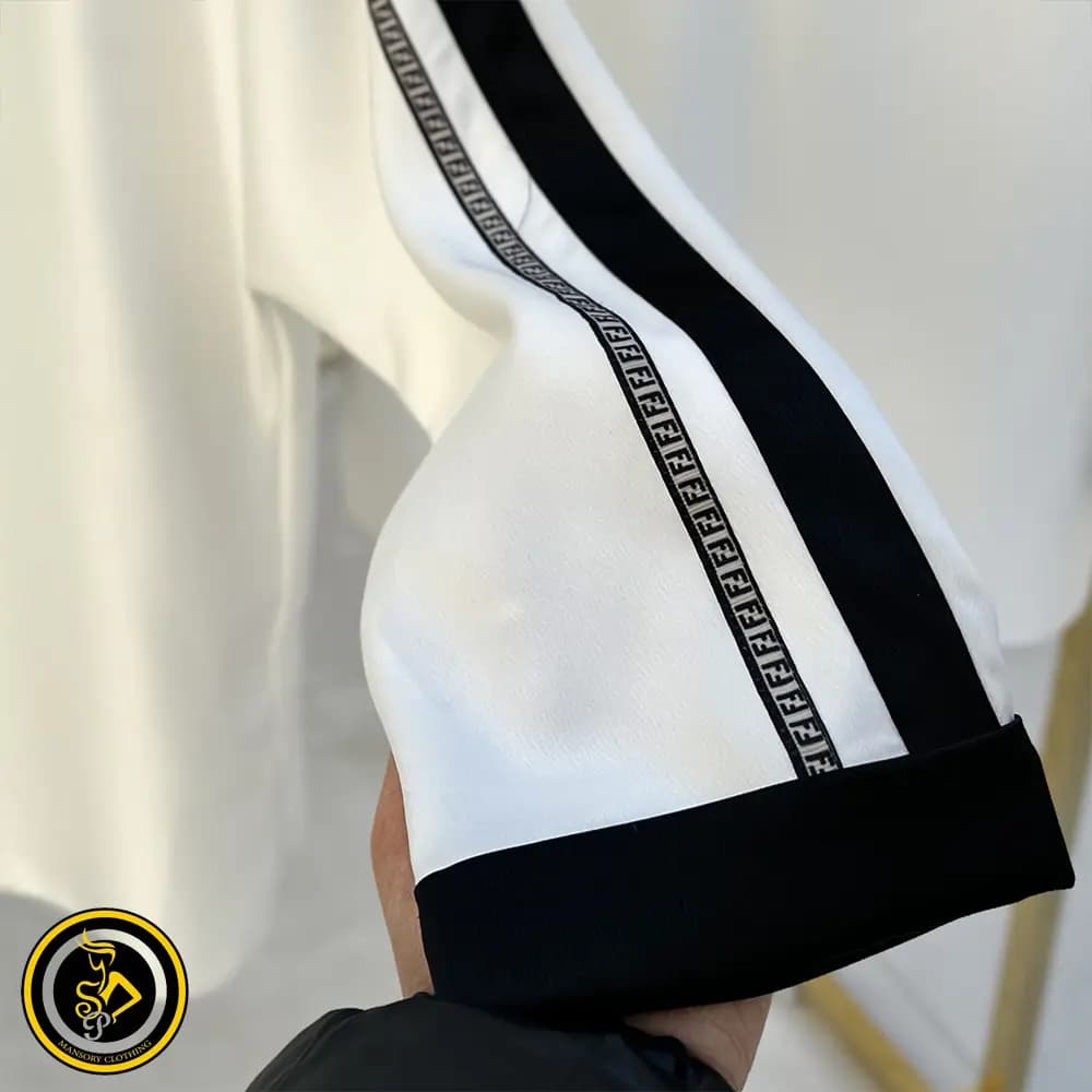 شومیز سفید فندی — تصویر ۴