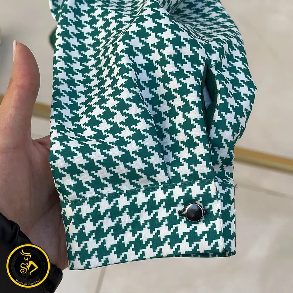 شومیز طرح گل ساتن — تصویر ۵