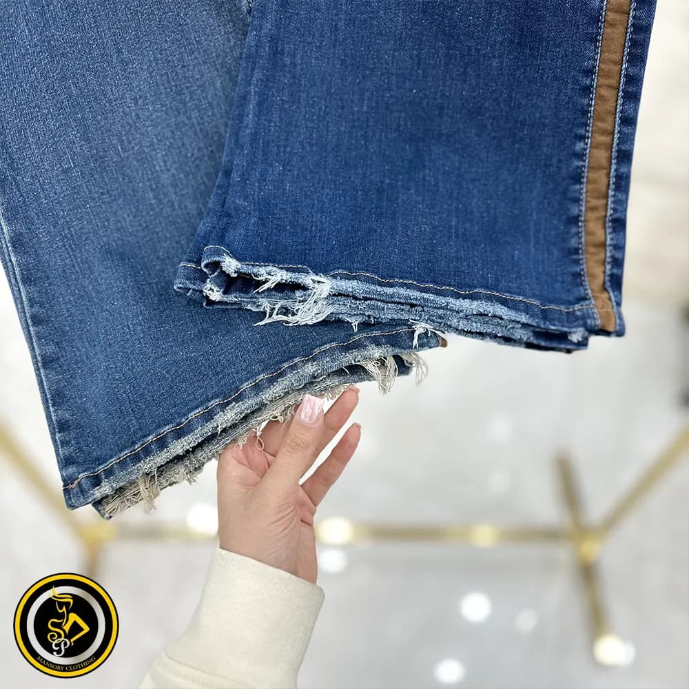 شلوار زنانه جین دمپا کابویی — تصویر ۸