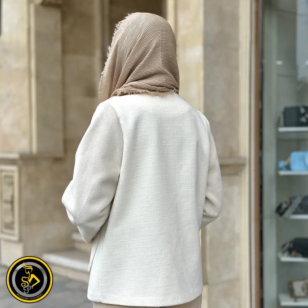 کت ترکیبی فوتر حصیری و پوست — تصویر ۳