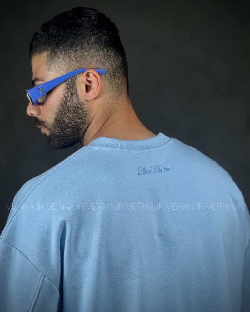 تیشرت باکسی مردانه گلدوزی RR2062 — تصویر ۶