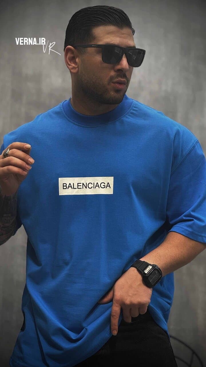 تیشرت یقه گرد پشت چاپ BALENCIAGA — تصویر ۶