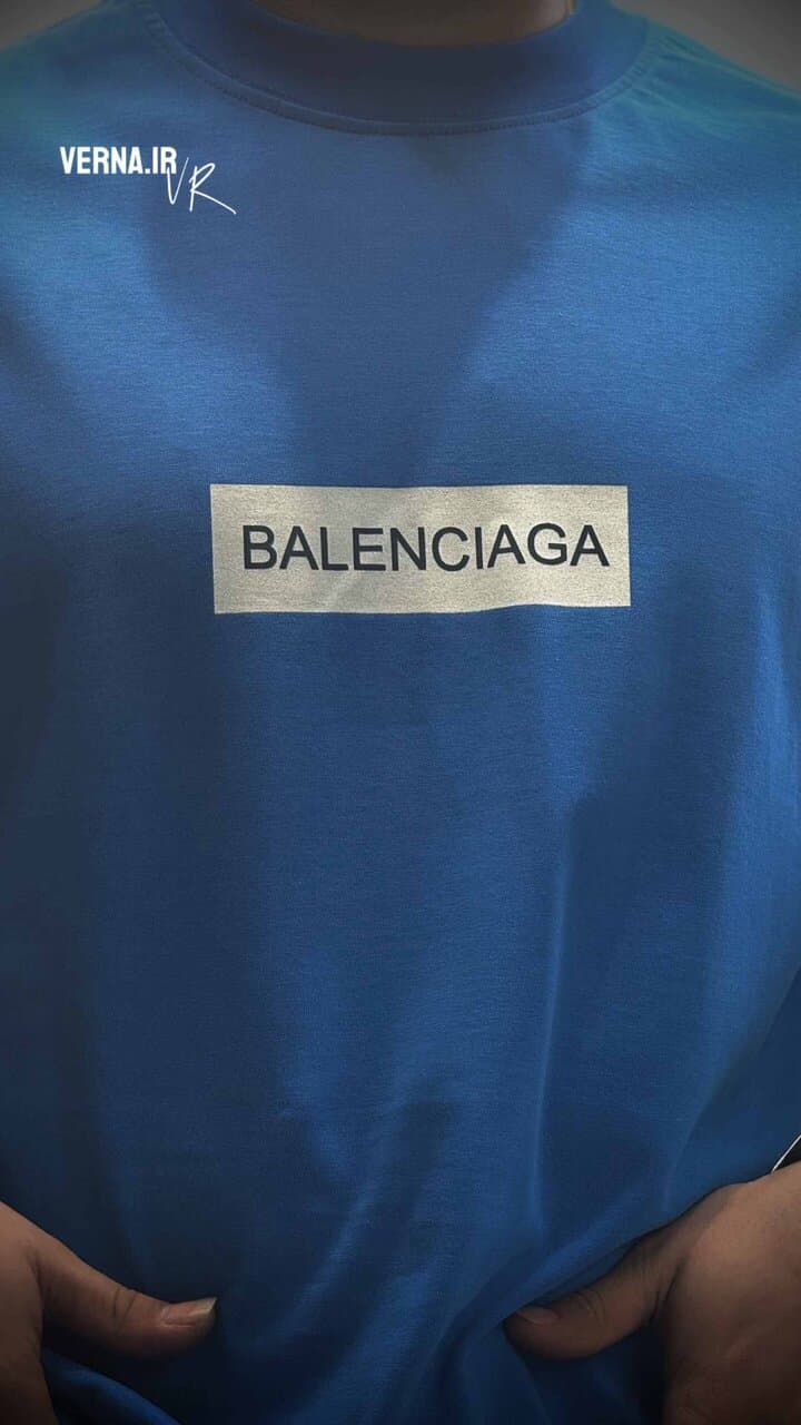 تیشرت یقه گرد پشت چاپ BALENCIAGA — تصویر ۸