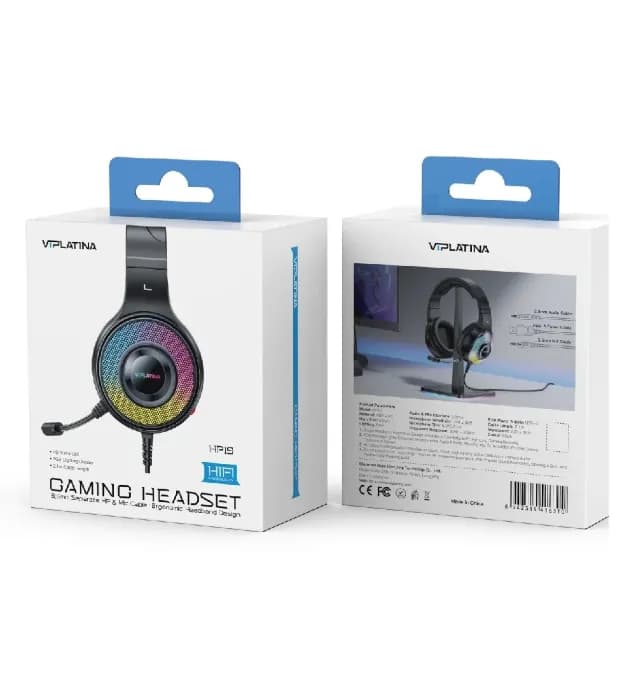 هدفون سیمی گیمینگ ویپلاتینا مدل HP19 — تصویر ۳