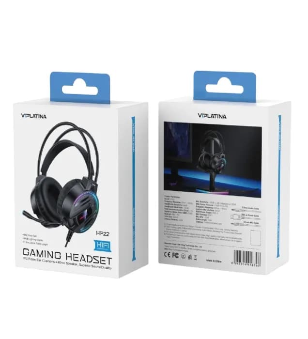 هدفون سیمی گیمینگ ویپلاتینا مدل HP22 — تصویر ۲